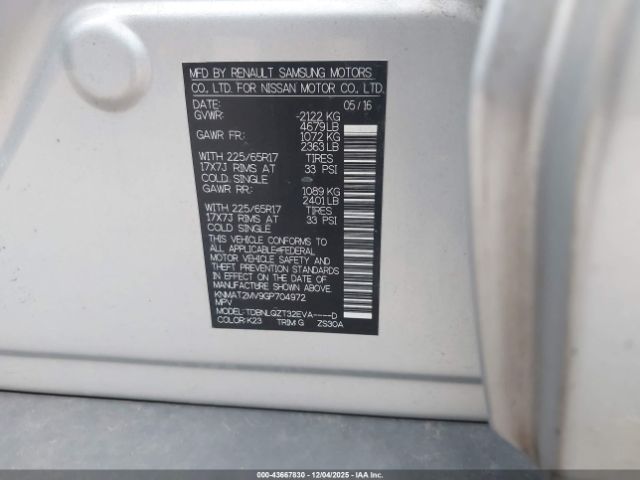 Nissan Rogue Sv Image 17